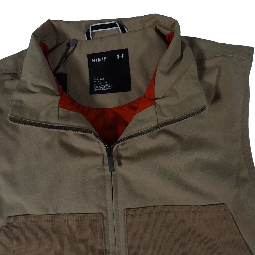 Under Armour Expanse Utility Performance Outdoor Chore Full Zip Vest Mens Medium